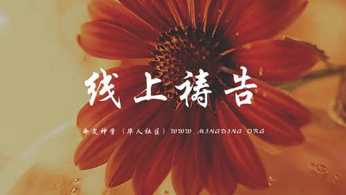 【线上祷告】-  用信心创造未来！