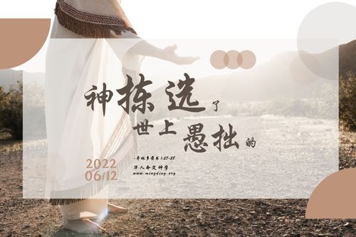 【讲道】- 命定系列03：神拣选了世上愚拙的！