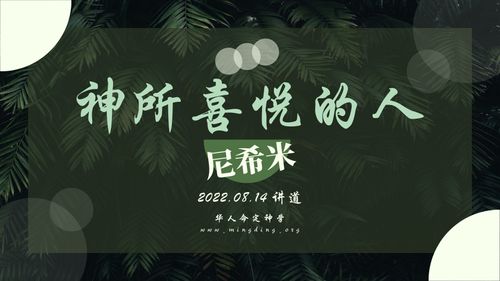 【讲道】- 神所喜悦的人系列01：尼希米