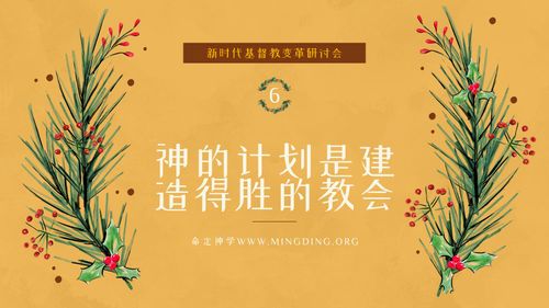 【新时代基督教变革研讨会】（6）- 神的计划是建造得胜的教会！