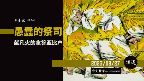 【讲道】- 愚蠢的祭司 - 献凡火的拿达亚比户