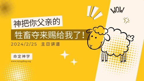 【讲道】- 神把你父亲的牲畜夺来赐给我了